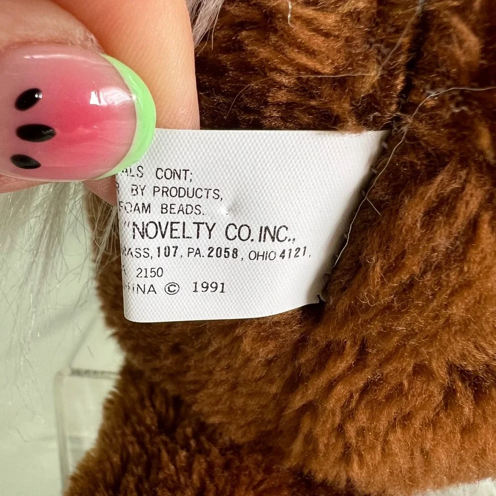 Brooklyn Doll Toy Novelty Company Horse Brown Clydesdale Plush Vintage 1991 18